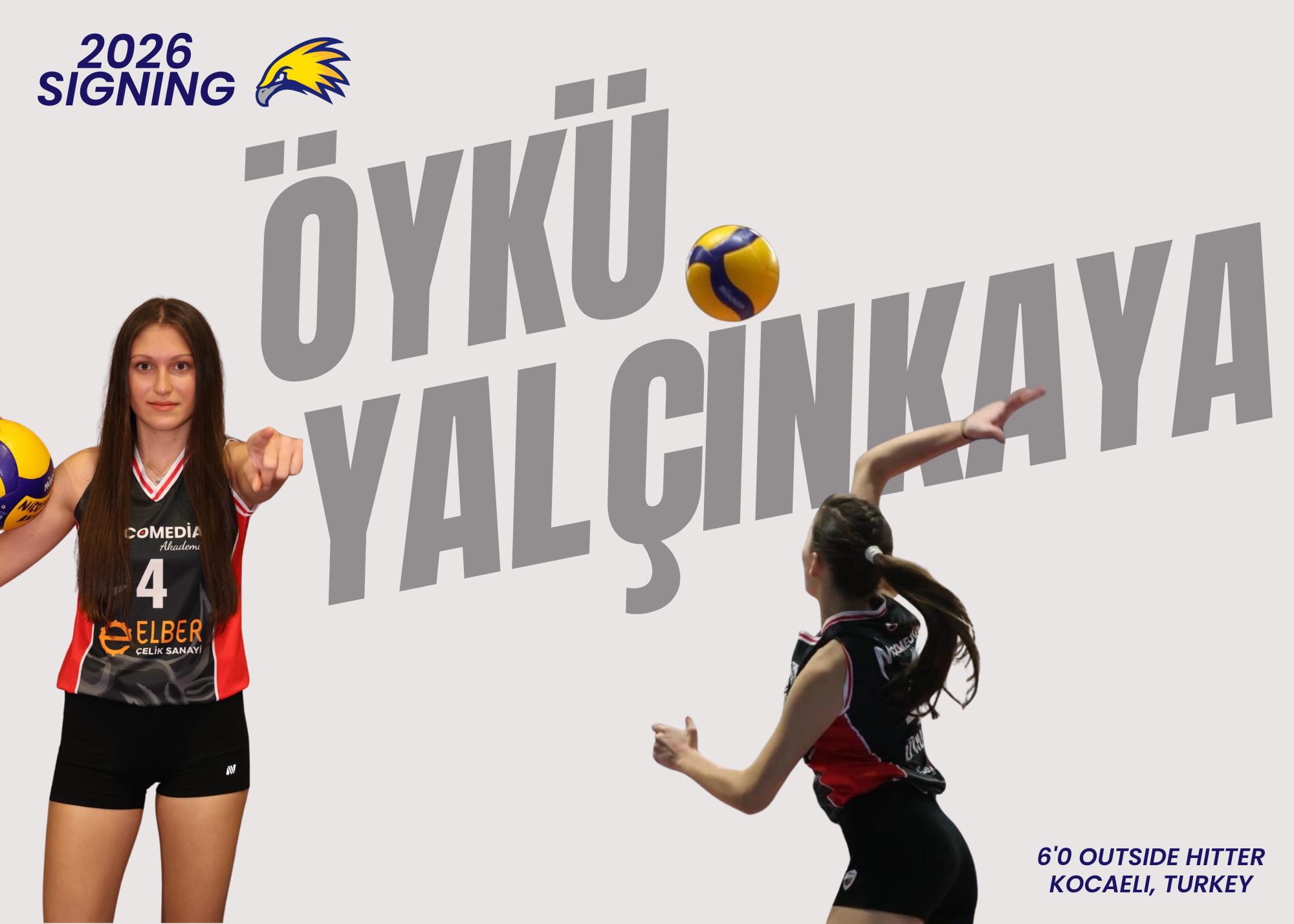 LCCC Volleyball Welcomes Turkish Outside Hitter &Ouml;yk&uuml; Yal&ccedil;ınkaya to the 2026 Recruiting Class